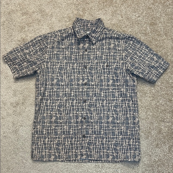 Island Shores Men's Aloha Shirt Patterned Button Down Shirt Size Small - Picture 2 of 9